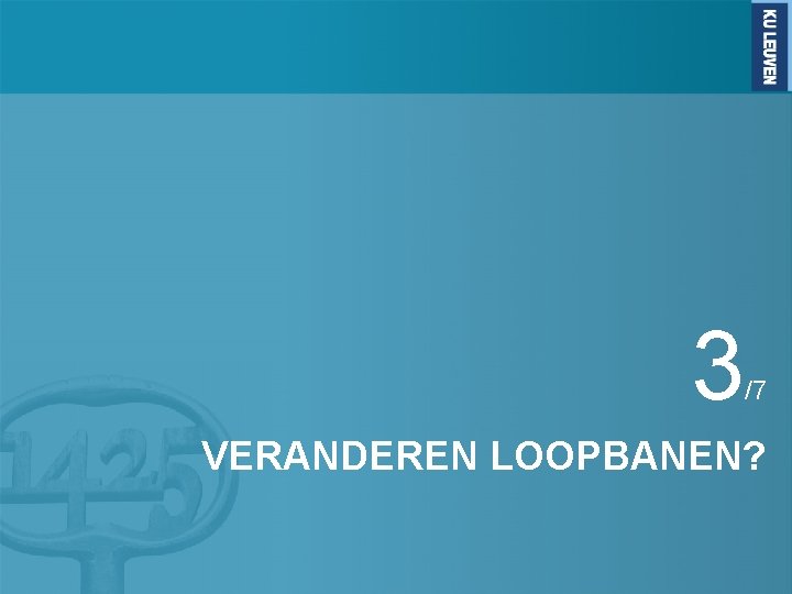 3 /7 VERANDEREN LOOPBANEN? 