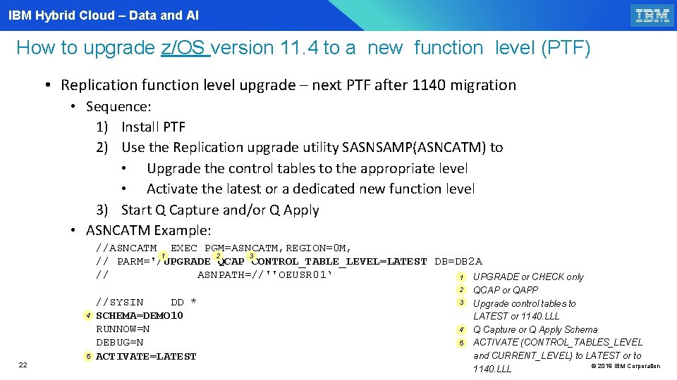 IBM Hybrid Cloud – Data and AI How to upgrade z/OS version 11. 4