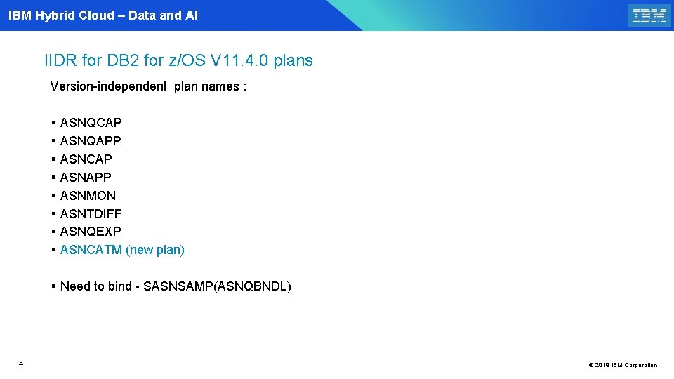 IBM Hybrid Cloud – Data and AI IIDR for DB 2 for z/OS V