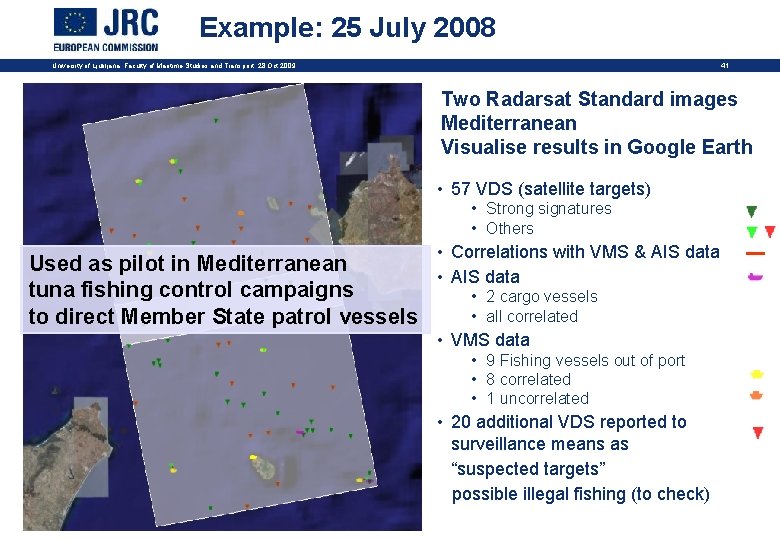 Example: 25 July 2008 41 University of Ljubljana, Faculty of Maritime Studies and Transport,