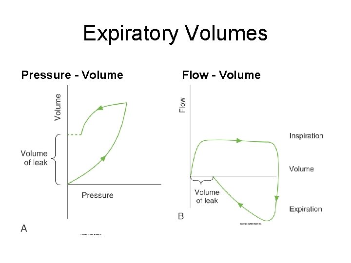 Expiratory Volumes Pressure - Volume Flow - Volume 