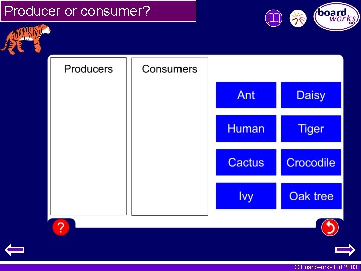 Producer or consumer? © Boardworks Ltd 2003 