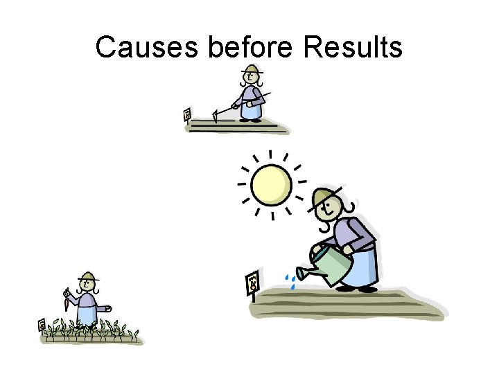 Causes before Results 