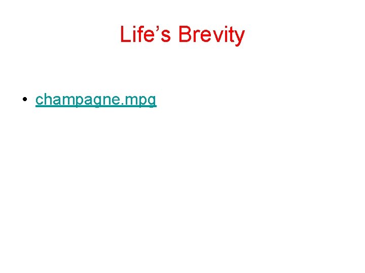 Life’s Brevity • AN VII, 70 • champagne. mpg 