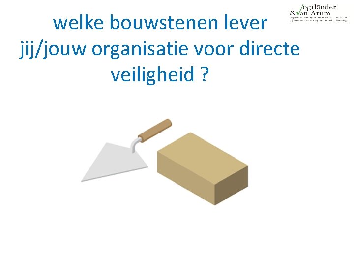 welke bouwstenen lever jij/jouw organisatie voor directe veiligheid ? 