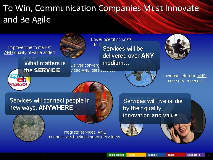 To Win, Communication Companies Must Innovate and Be Agile Improve time to market AND