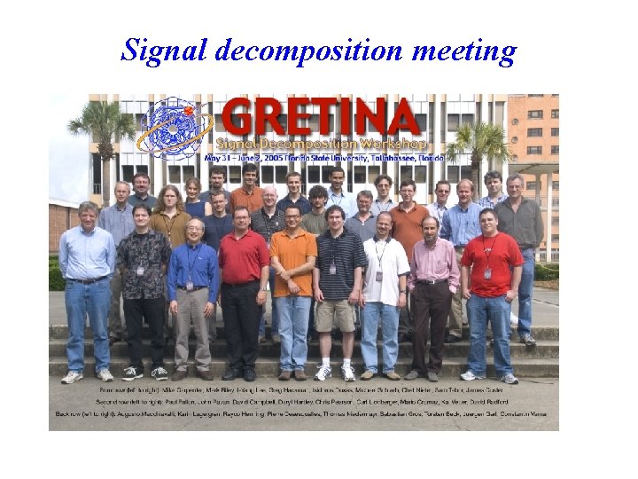 Signal decomposition meeting 