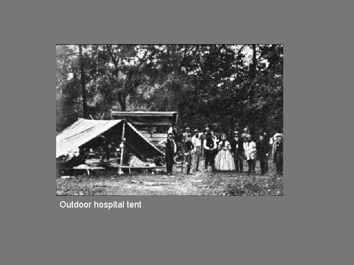 Outdoor hospital tent 