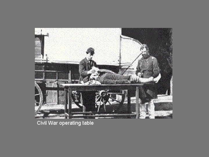 Civil War operating table 