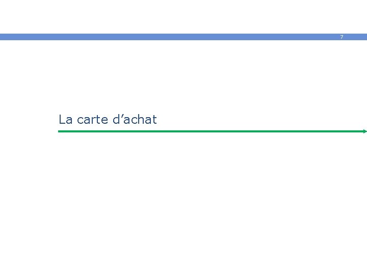 7 La carte d’achat 