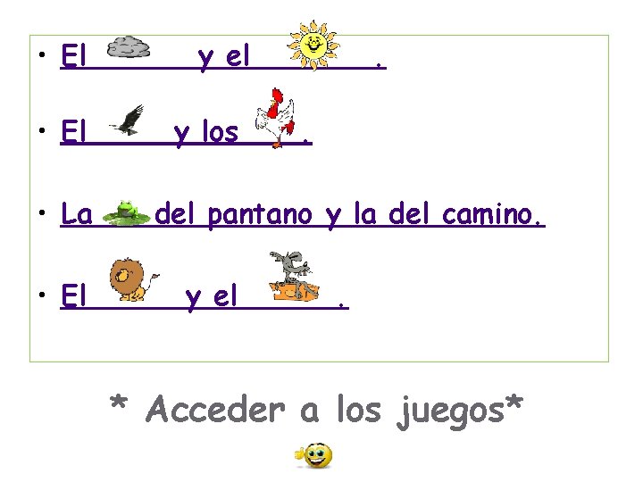 • El • La • El y el y los . . del • El • La • El y el y los . . del