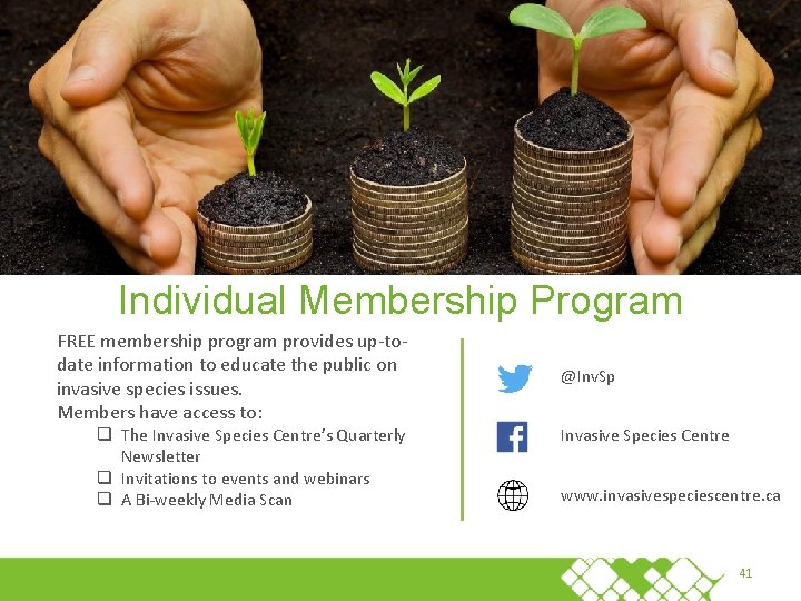 Individual Membership Program FREE membership program provides up-todate information to educate the public on