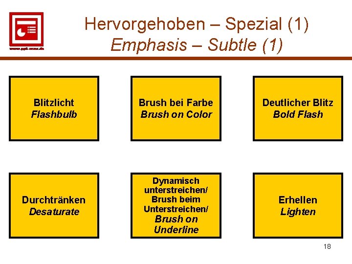 Hervorgehoben – Spezial (1) Emphasis – Subtle (1) Blitzlicht Flashbulb Brush bei Farbe Brush