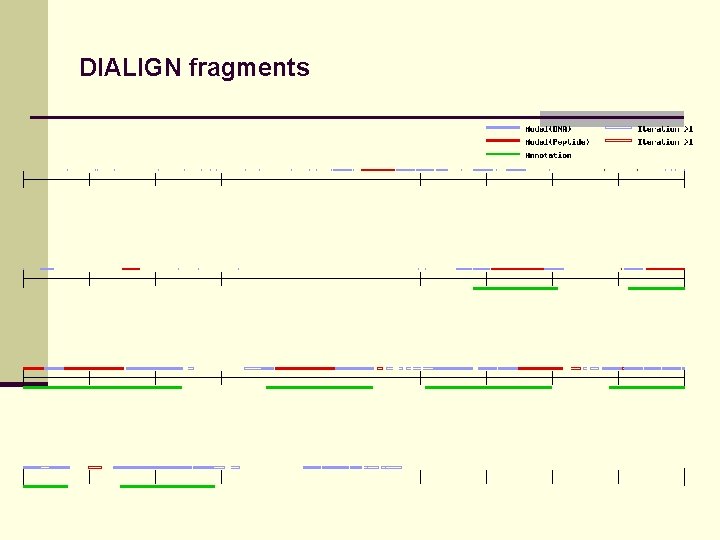 DIALIGN fragments 