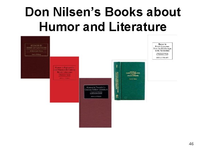 Don Nilsen’s Books about Humor and Literature 46 