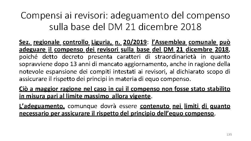 Compensi ai revisori: adeguamento del compenso sulla base del DM 21 dicembre 2018 Sez.