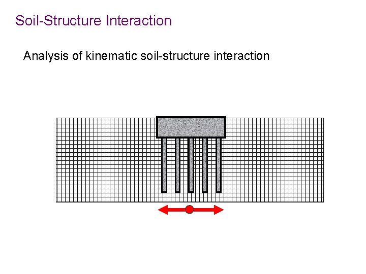 Soil-Structure Interaction Analysis of kinematic soil-structure interaction 
