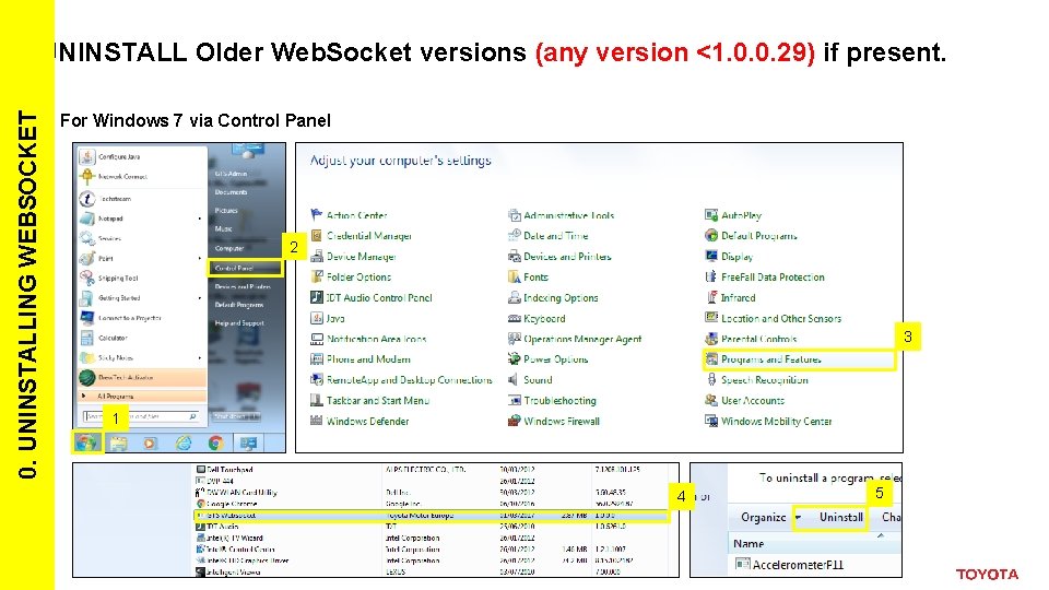 0. UNINSTALLING WEBSOCKET 1. UNINSTALL Older Web. Socket versions (any version <1. 0. 0.