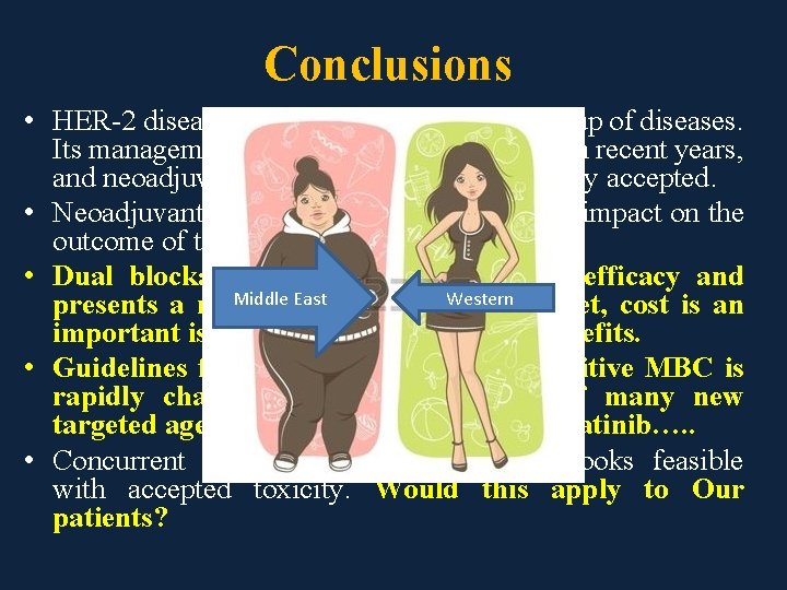 Conclusions • HER-2 disease presents a heterogeneous group of diseases. Its management has significantly