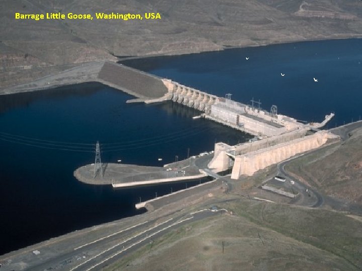 Barrage Little Goose, Washington, USA 