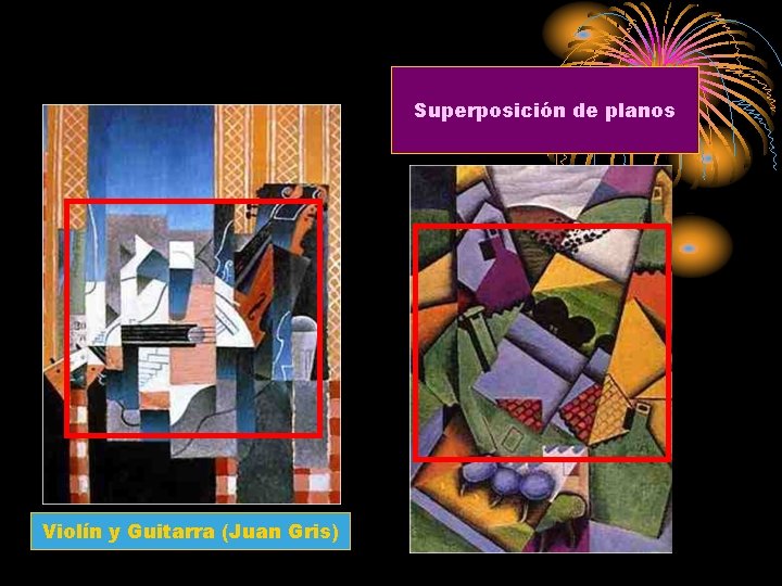 Superposición de planos Violín y Guitarra (Juan Gris) 