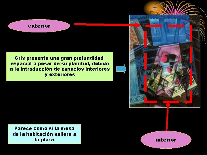 exterior Gris presenta una gran profundidad espacial a pesar de su planitud, debido a