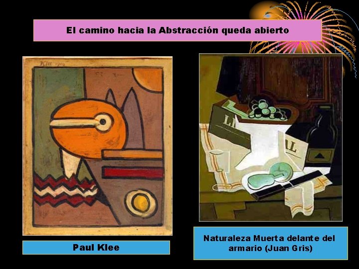 El camino hacia la Abstracción queda abierto Paul Klee Naturaleza Muerta delante del armario