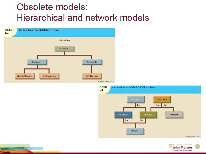 Obsolete models: Hierarchical and network models 