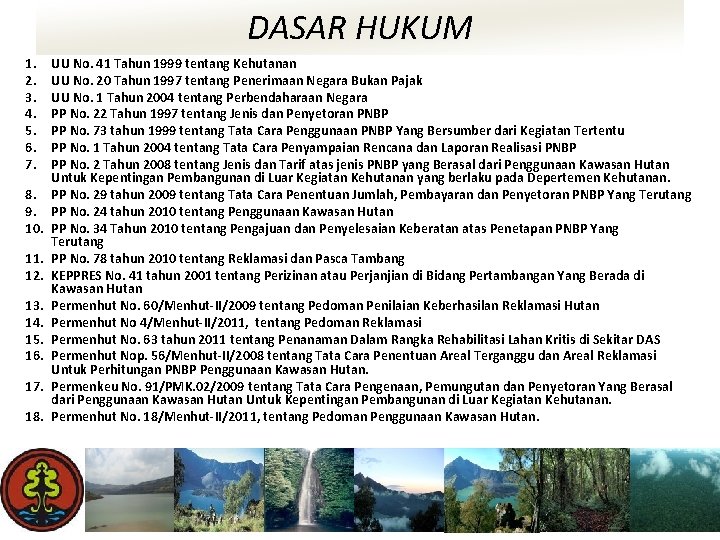 DASAR HUKUM 1. 2. 3. 4. 5. 6. 7. 8. 9. 10. 11. 12.