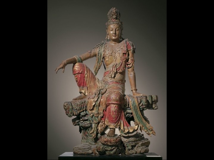 Seated Guanyin Bodhisattva. Liao Dynasty, 10 th– 12 th century CE. 95 × 65”.