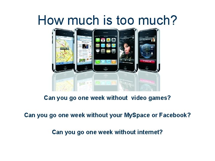 How much is too much? Can you go one week without video games? Can