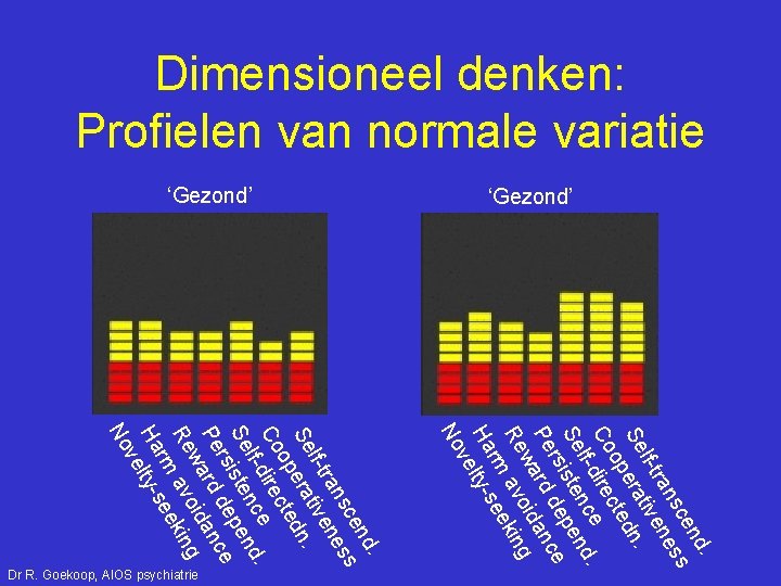 Dimensioneel denken: Profielen van normale variatie d. en sc ss ran ne lf-t tive