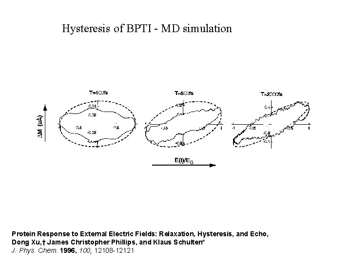 Hysteresis of BPTI - MD simulation Protein Response to External Electric Fields: Relaxation, Hysteresis,