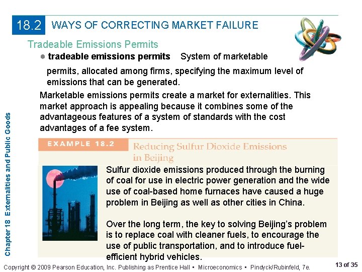 18. 2 WAYS OF CORRECTING MARKET FAILURE Chapter 18 Externalities and Public Goods Tradeable