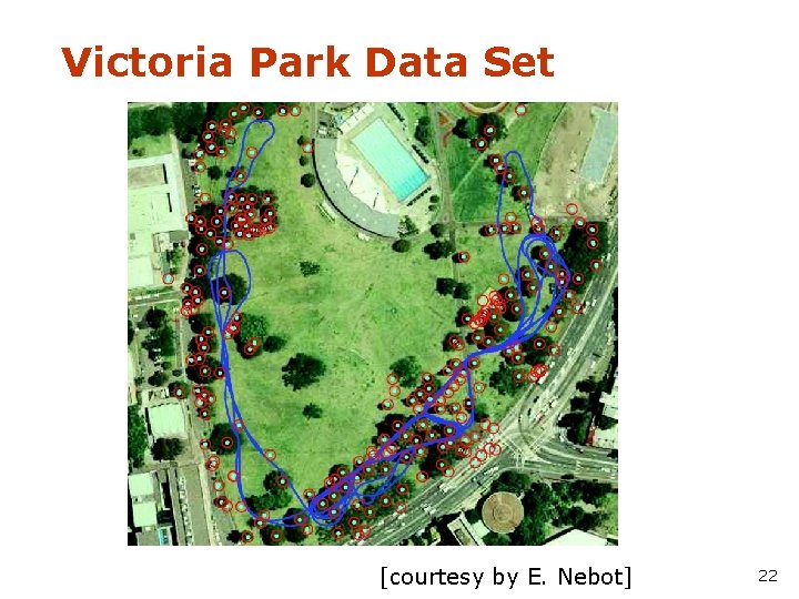 Victoria Park Data Set [courtesy by E. Nebot] 22 