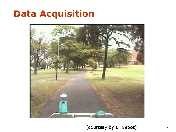 Data Acquisition [courtesy by E. Nebot] 24 