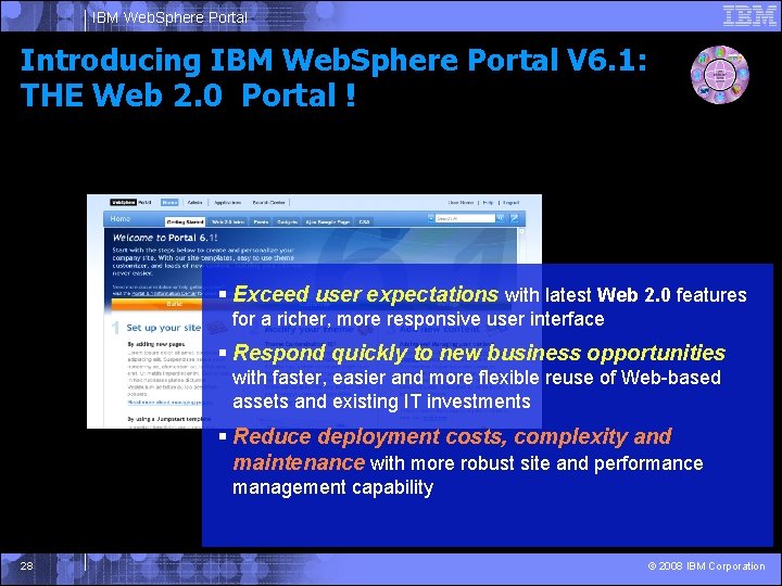 IBM Web. Sphere Portal Introducing IBM Web. Sphere Portal V 6. 1: THE Web