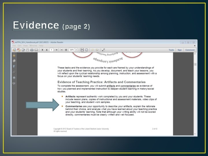 Evidence (page 2) 