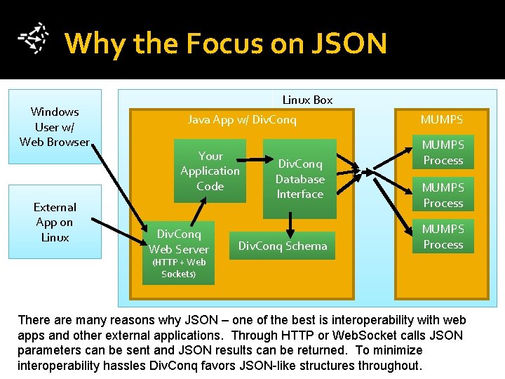 Why the Focus on JSON Windows User w/ Web Browser External App on Linux