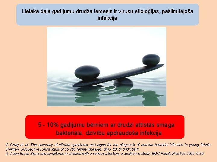 Lielākā daļā gadījumu drudža iemesls ir vīrusu etioloģijas, pašlimitējoša infekcija 5 - 10% gadījumu