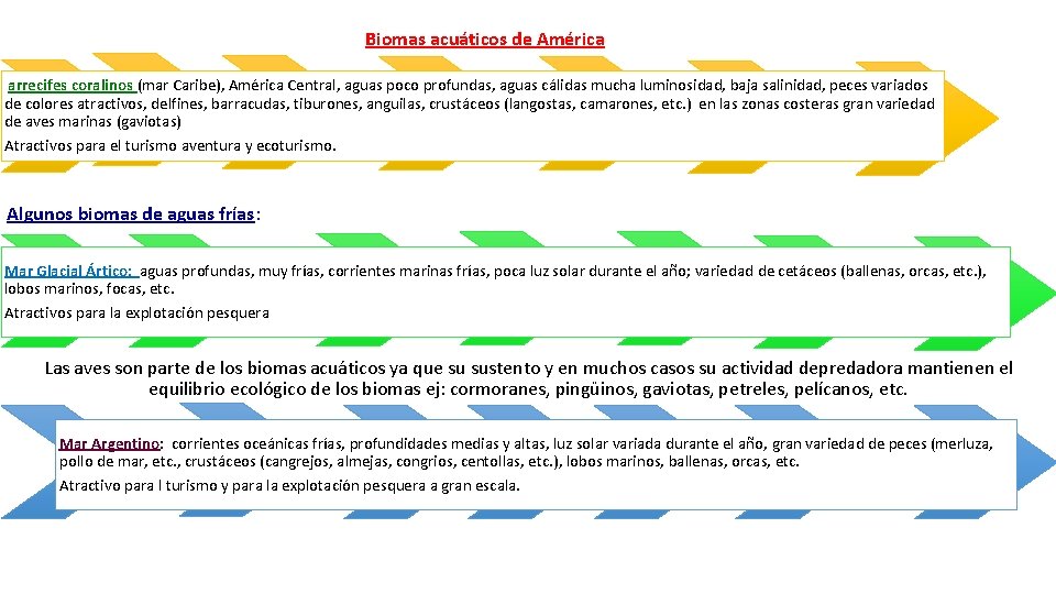 Biomas acuáticos de América arrecifes coralinos (mar Caribe), América Central, aguas poco profundas, aguas