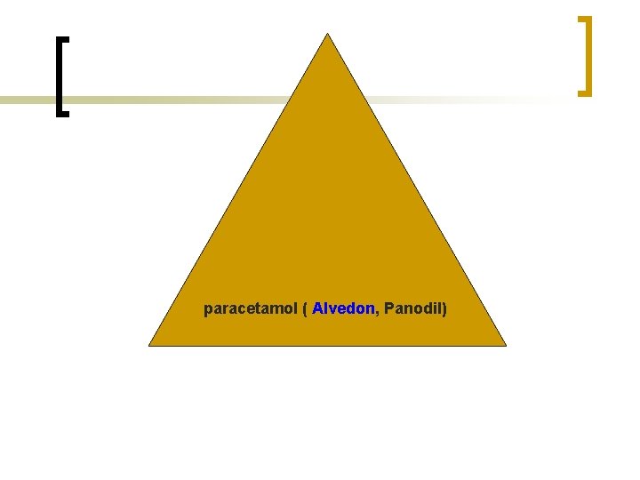 paracetamol ( Alvedon, Panodil) 