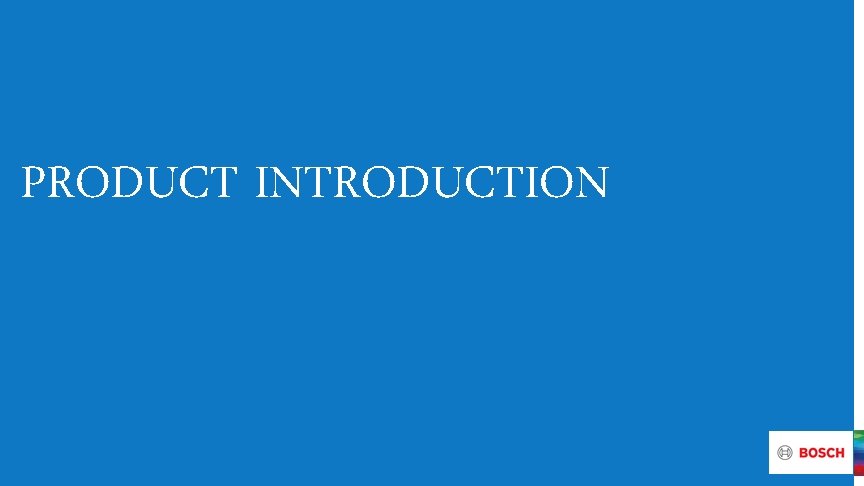 PRODUCT INTRODUCTION 
