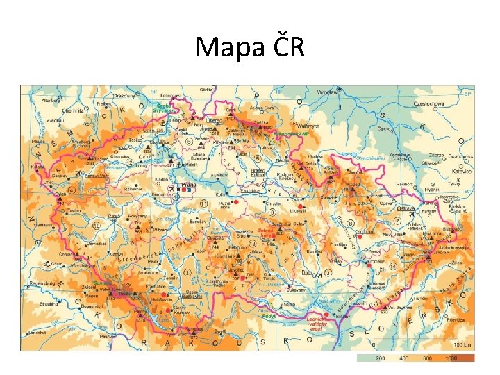 Mapa ČR 