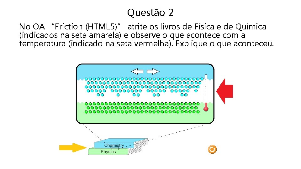 Questão 2 No OA “Friction (HTML 5)” atrite os livros de Física e de