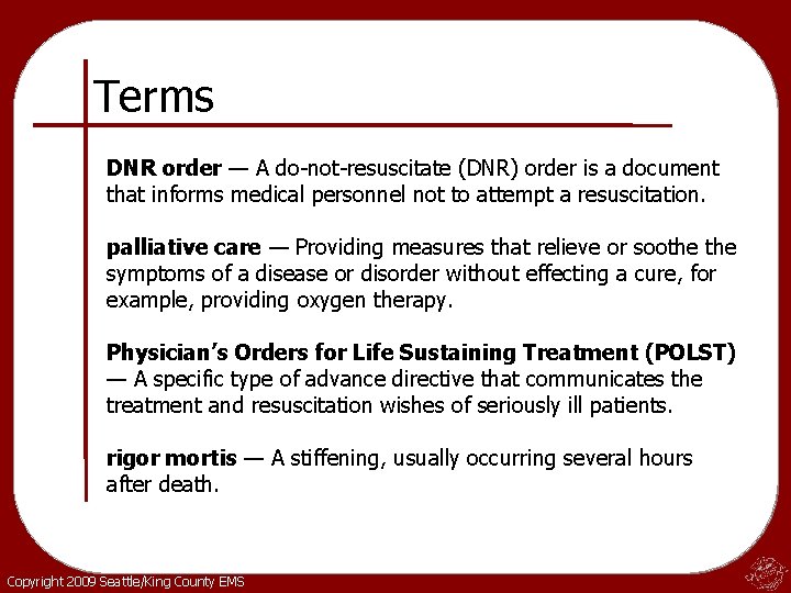 Overview of CBT 931 Death and Dying Complete