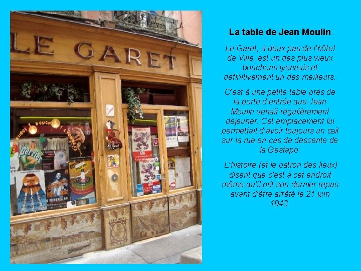 La table de Jean Moulin Le Garet, à deux pas de l’hôtel de Ville, La table de Jean Moulin Le Garet, à deux pas de l’hôtel de Ville,