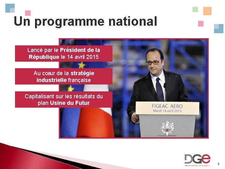 Un programme national Lancé par le Président de la République le 14 avril 2015