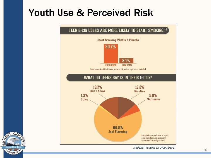 Youth Use & Perceived Risk National Institute on Drug Abuse 20 