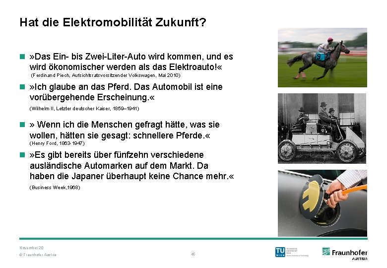 Hat die Elektromobilität Zukunft? n » Das Ein- bis Zwei-Liter-Auto wird kommen, und es